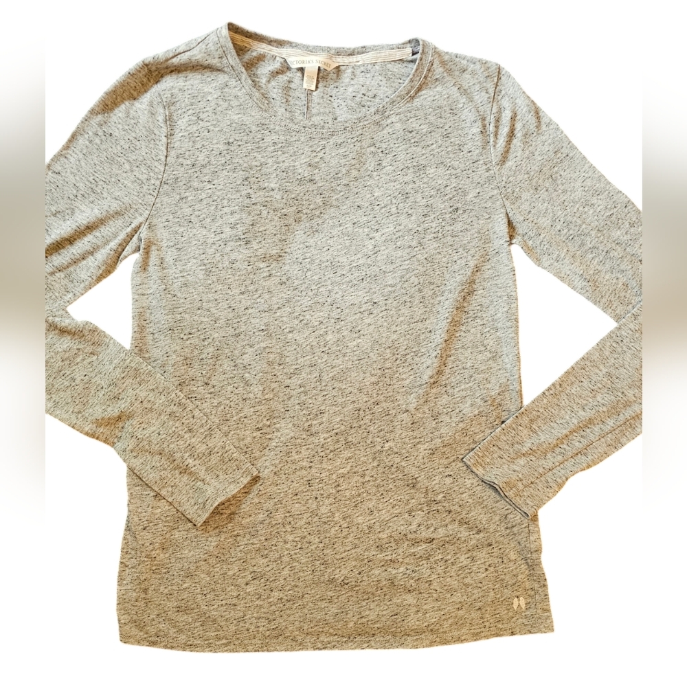 Victoria's Secret Grey Heather LS Tee S